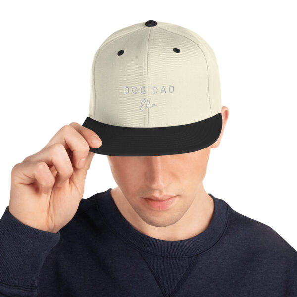 Dog Dad Snapback-Cap “Ella-Cap” – individueller Stick des Namens möglich