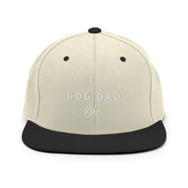 Dog Dad Snapback-Cap “Ella-Cap” – individueller Stick des Namens möglich