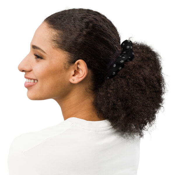 Haargummi, Scrunchie, schwarz “graue Pfoten”