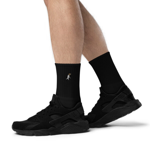 Bestickte Socken mit gesticktem Logo “Jumping-Ella”